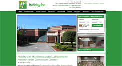 Desktop Screenshot of holidayinnmanitowoc.com